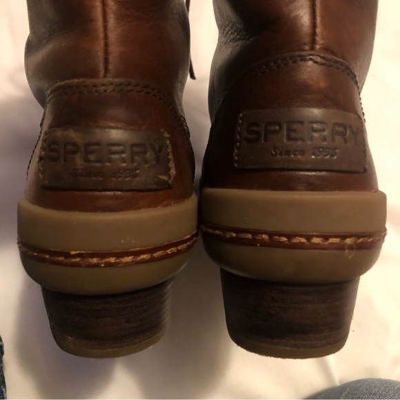 Sperry Gold cup Ava Duck brown leather boots - Picture 13 of 15